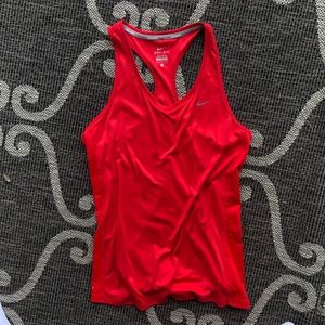 Nike Red dry fit tank top Large